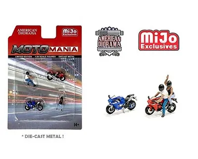 American Diorama Moto Mania Street Biker 1:64 Scale AD-76486MJ • $10.99