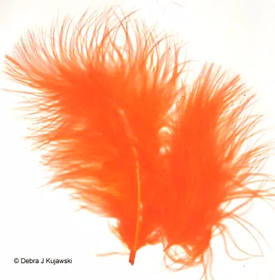 Quality Marabou Feathers ORANGE Fluffy 3-8  L  7 Grams Aprx 35 Ct • $3.15