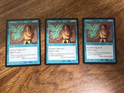3x Dismiss From Tempest Magic MTG Very Good Condition • $0.99