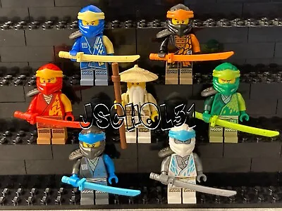 Lot Of 7 LEGO Ninjago Core Minifigures Wu Lloyd Cole Nya Zane Kai Jay NEW • $39.99