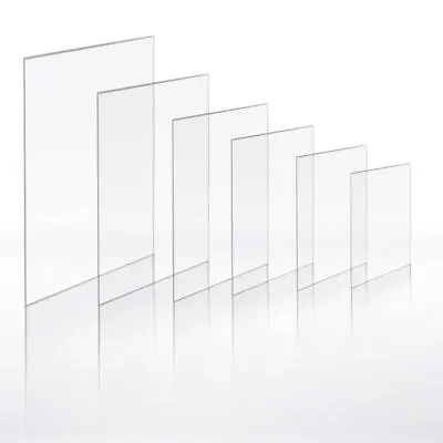 CLEAR ACRYLIC FLEXI PlEXI GLASS 1.2MM FOR CRAFT HOPPY PICTURE PHOTOS FRAME • £4.99