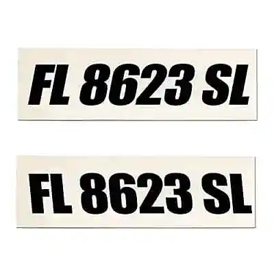 Custom Boat Registration Numbers Letters Decal 3  X 19  Sold As Set Left&right • $11.99