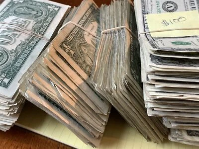 $10.99 • Buy Stacks Of 1 Dollar Bills, GLOSSY PHOTO PRINT, Cash, Money, Currency, 2259