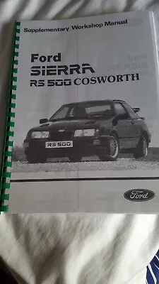 £11.75 • Buy  Rs 500 Sierra Ford Cosworth 4x4  W/shop Manual Ford Code-crg 17266-gb 2/8
