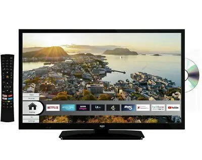 £150 • Buy Bush ELED24HDSDVDB 24 Inch HD Ready HDR Smart WiFi LED TV / DVD Combi - Black
