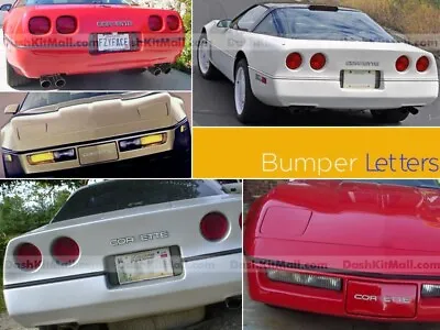 Dkm | Chrome Front+rear Bumper Letters For Corvette C4 1991-1996 Not Decals • $17.95