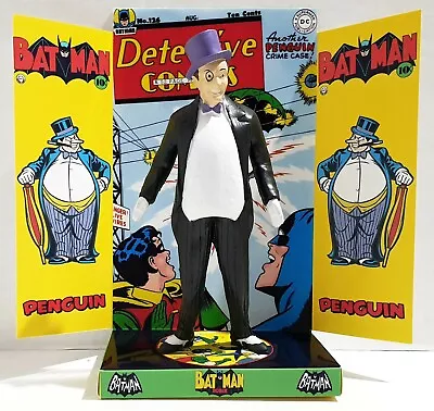 Batman & Robin THE PENGUIN Bendable 5.5  Action Figures On Custom COMIC Display • $49.99