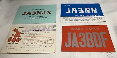Lot Of Four Vintage Radio Station Calling Cards Postcards • $9.99