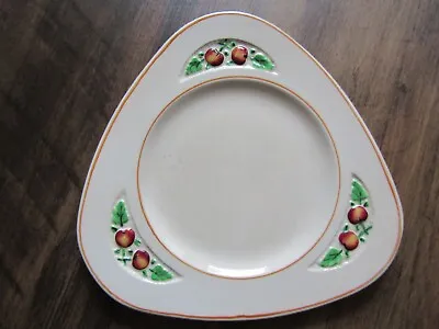 £9.95 • Buy 1930s Solian Ware Soho Pottery Sandwich/Cake Serving Plate Apple Decorated