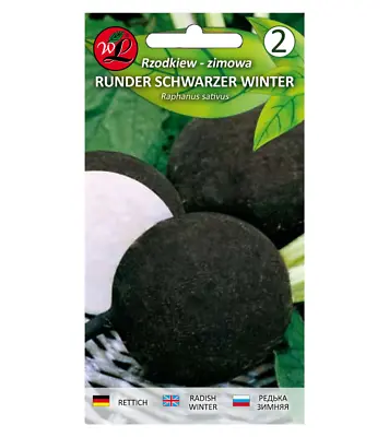 Vegetable Seeds -RADISH  RUNDER SZWARZER WINTER -5G • £2.30