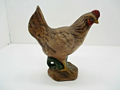 Vintage Pottery Rooster Hen Chicken Figurine • $11.99