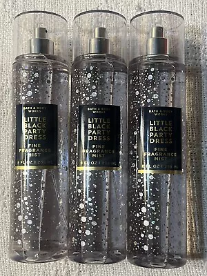 Bath & Body Works Little Black Party Dress Fine Fragrance Mist 8 Oz. Set Of 3 • $39.97