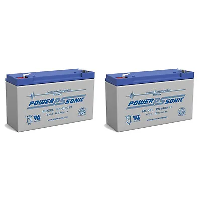 Power-Sonic PS-6100 6V 12AH Battery Replacement For Golf Cart - 2 Pack • $39.99