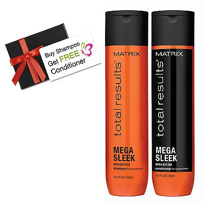 Matrix Total Results Mega Sleek Shampoo 10.1oz With A FREE Conditioner 10.1oz • $18