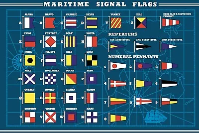 Maritime Signal Flag | Nautical Flag (Nautical) 5’x3′ Flag • £7.99