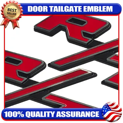 2X For RT Emblems Side Fender R/T Silver Red Black Nameplate Badge 3D Sticker • $17.99