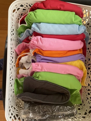 $10 • Buy 10X Pack  Modern Reusable Baby Cloth Adjustable  Nappies Diapers Bulk Nappy