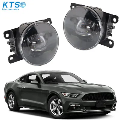 LED Front Bumper Clear Fog Lights Lamp Fit For 2015-2017 Ford Mustang Right+Left • $31.11