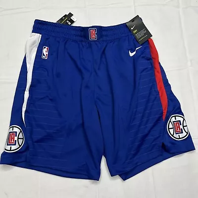 NEW XL LA Los Angeles Clippers Nike  Icon Edition Swingman Shorts Royal • $50