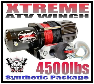 4500lb Xtreme Atv Winch 4500 Hd Waterproof Kit Full Metal Housing • $189.99