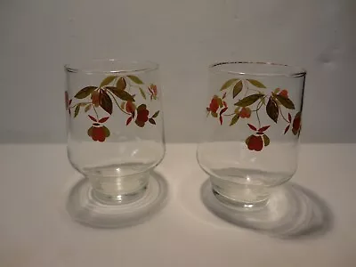 $24 • Buy 2  Brockway Tumbler Autumn Leaf Jewell Tea Water Glass