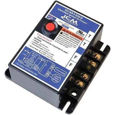ICM Controls ICM1501 Intermittent Ignition Oil Burner Primary Control 15-Second • $112