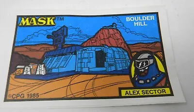 1985 Kenner MASK CPG Boulder Hill Alex Sector Cliff Dagger Decal Sticker 3 ×5  • $40