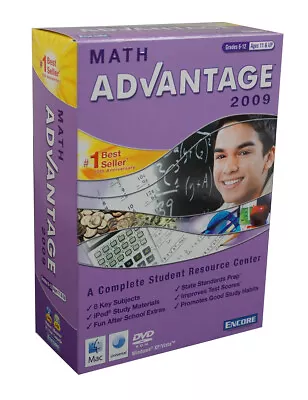 Math Advantage: Study Skills Math Curriculum DVD Homeschool Grades 6-12 Age 11+ • $8.99