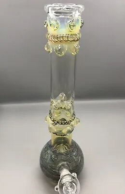 $75 • Buy Made In USA Bong SILVER FUME AND COLOR 16” Inch
