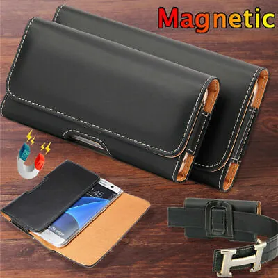 Belt Clip Holster Pouch Case Leather Holder For IPhone 15 14 13 12 11 Pro Max XS • £8.39