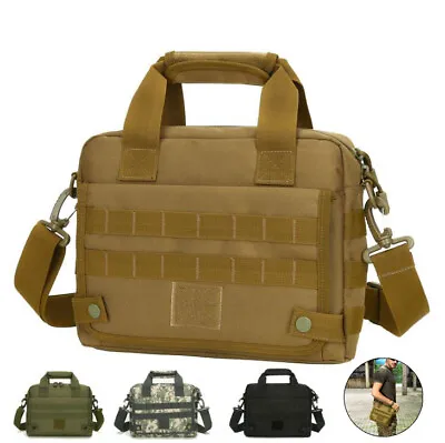 Outdoor Briefcase Computer Handbag 10  Tactical Laptop Shoulder Messenger Bag • $43.92