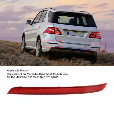 Waterproof Rear Bumper Reflector For W166 ML SUVs ML63 ML350 ML400 ML500 ML55 • $13.46