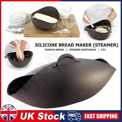 Silicone Bread Maker Microwave Vegetable Steamer Bread Baking Bowl For Kitchen • £8.99