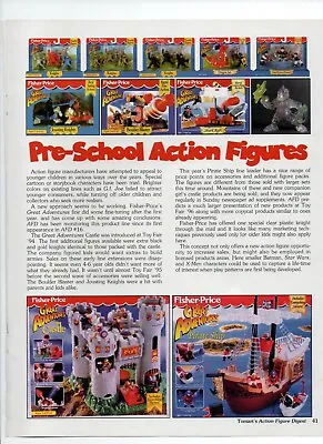 Fisher Price Action Figures - Vintage Playsets 1995 Toys Print Ad Advertisement • $13.64