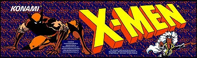 X-Men Konami Arcade Marquee For Header/Backlit Sign • $15.75