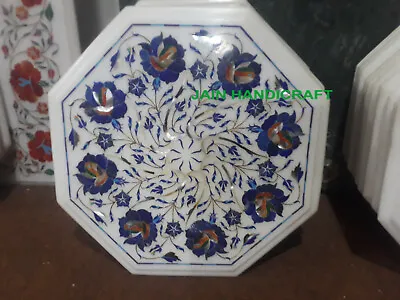 18  White Marble Table Top Coffee Dining Inlay Mosaic Malachite Home Decor K8 • $451