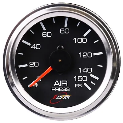 RACETECH 52mm 2-1/16  Mechanical Air Suspension Gauge(0~150PSI) With Black Dial • $25.99