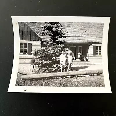 VTG Snapshot Photo Little Girls At Cabin Camp Child YMCA • $4.99