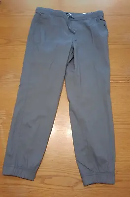 NWT Sonoma Flexwear Men’s Pull On Drawstring Gray Khaki Joggers Pants Sz Large • $19.95