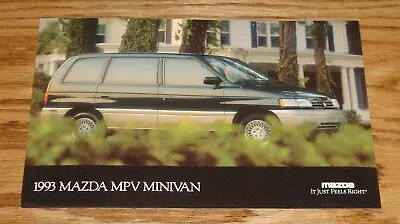 Original 1993 Mazda MPV Minivan Large Oversized Postcard 93 • $4