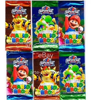 20 PACKS (100 Cards) MARIO BROS SUPERSTAR Mexico Trading Cards TCG • $29.99