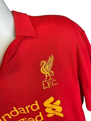 £29.99 • Buy Liverpool FC 2012-13 Home Football T-Shirt Mens Size 2XL Red Vintage Warrior