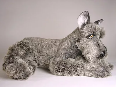 Miniature Schnauzer By Piutre Hand Made In Italy Plush Stuffed Animal NWT • $498