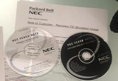 Vintage Nec Versa Note Driver Recovery And Windows 95 Restore CD Media Rare EC • $24.95