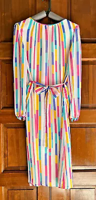 RETRO Striking Abstract Mod POSH Dress By Jay Anderson 1960's Easter/Party • $48