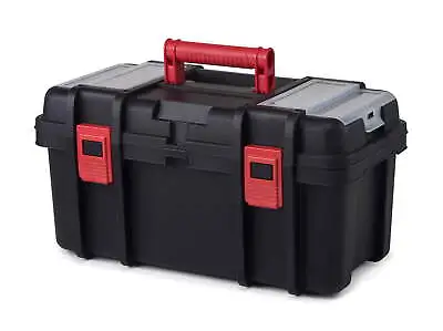 Hyper Tough 19-inch Toolbox Plastic Tool And Hardware Storage Black • $15.46