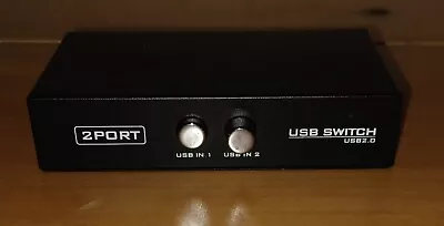 OLLGEN 2 Port USB 2.0 Sharing Manual Switch Box Hub 2 PCS Share 1 USB Device • $7