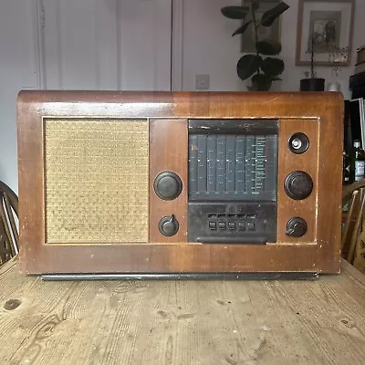 Vintage 1940s Wooden Case Ekco A28 Valve Radio 7 X SW & LW MW • $37.34