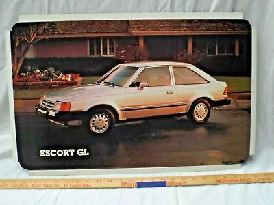 Dealer Showroom Sign/Promotional Poster 1988 Ford Escort GL 88 Dealership Promo • $99.99