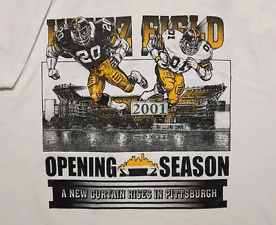 Vintage 2001 Pittsburgh Steelers Heinz Field Opening Season NFL 2XL Shirt • $20